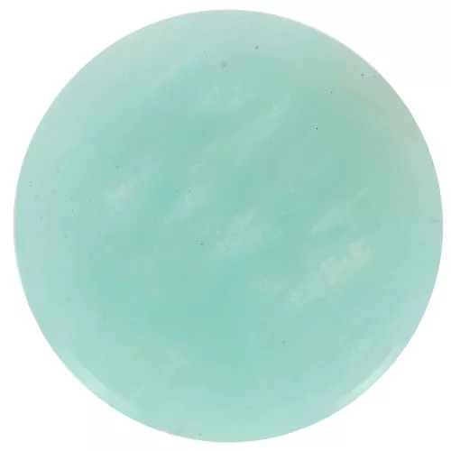 Cabochon plat rond - palet - 12 mm gemstone - Amazonite x1