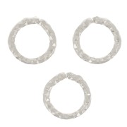 Anillos de diamantes abiertos 5,5x0,9 mm - Plata 925 x10|raw }}