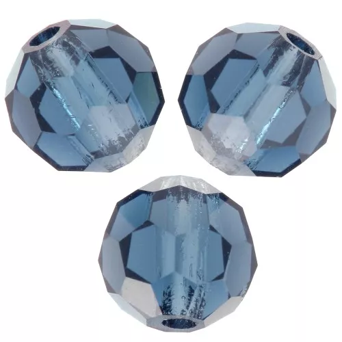Preciosa Cristal Redondo Facetado 6mm - Montana x6