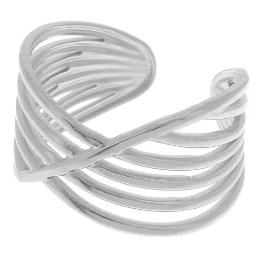 Anillo ancho de varias filas - ajustable - Acero inoxidable 304 x1