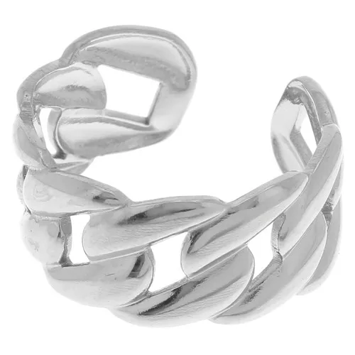 Anillo de eslabones grande y ajustable - acero inoxidable 304 x1
