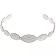 Pulsera ovalada con motivo de sol ajustable 12x155 mm Acero inoxidable 304 x1