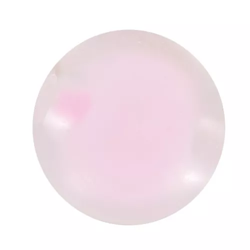 Cuentas redondas 10 mm - Transparente - Rosa Pastel x10