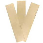 Placa rectangular 90x20 mm - espesor 0,8 mm - Relleno de Gold filled x1