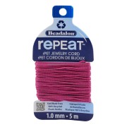 Cordón trenzado RePEaT de poliéster reciclado 1 mm - Fucsia x5m