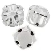 Chatons montés 7 mm Crystal  x5