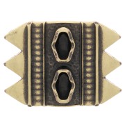 Plato - Conector de perlas SuperDuo 17x23 mm Mantrakia III - Bronce x1|raw }}