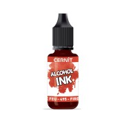 Tinta de alcohol Cernit n°495 - Rojo fuego x20ml