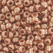 Cuentas de Rocalla Preciosa 9/0, 2,5 mm - Terra Metálico - Dorado cobrizo x 20 g