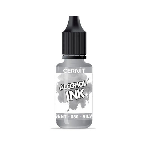 Tinta de alcohol Cernit n°080 - Plata x20ml