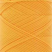 Hilo plano de poliéster encerado - Cordón para micro macramé 0,8 mm - Amarillo x100m