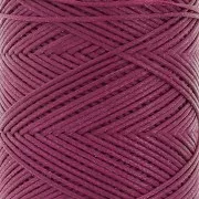 Hilo plano de poliéster encerado - Cordón para micro macramé 0,8 mm - Magenta x100m