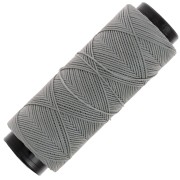 Hilo plano de poliéster encerado - Cordón para micro macramé 0,8 mm - Gris x100m|raw }}