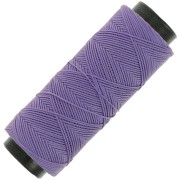 Hilo plano de poliéster encerado - Cordón para micro macramé 0,8 mm - Amatista x100m