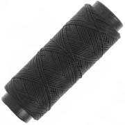 Hilo plano de poliéster encerado - Cordón para micro macramé 0,8 mm - Negro x100m|raw }}