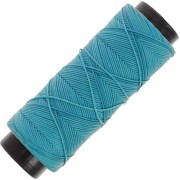 Hilo plano de poliéster encerado - Cordón para micro macramé 0,8 mm - Turquesa x100m|raw }}