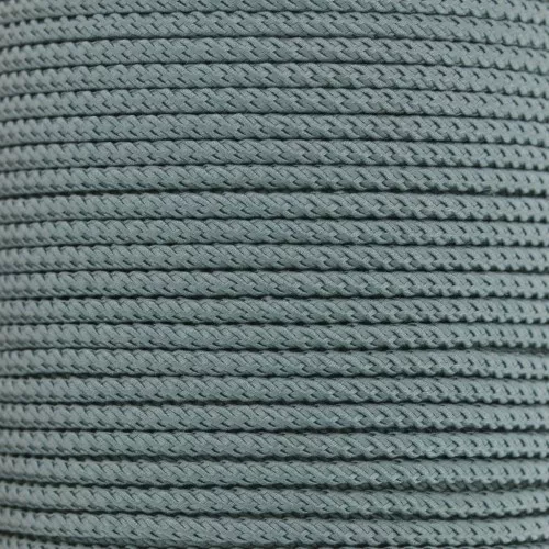 Cordón de poliéster trenzado de 2 mm - Gris oscuro x1m