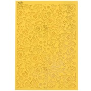 Hoja de textura Moiko para arcilla polimérica 97x68 mm - patrón Helleborus 17.22 x1