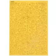 Hoja de textura Moiko para arcilla polimérica 97x68 mm - patrón Helleborus 17.22 x1