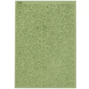 Hoja de textura Moiko para arcilla polimérica 97x68 mm - patrón Helleborus 17.22 x1