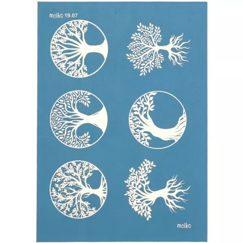 Silk Screen Moiko para arcilla polimérica 74x105 mm - Árbol de la vida 19.07 x1
