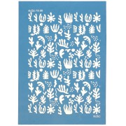 Silk Screen Moiko para arcilla polimérica 74x105 mm - Patrón de algas 19.08 x1