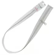 Cierre cremallera lurex Z94 - espiral separable 60 cm - Plata x1