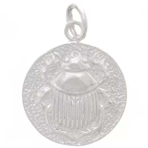 Colgante medalla motivo escarabajo 16 mm - Plata 925 x1