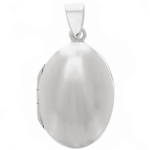 Colgante portafotos ovalado 24x15,5 mm - Plata 925 x1