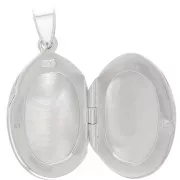 Colgante portafotos ovalado 24x15,5 mm - Plata 925 x1