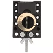 Mini abrazadera de plástico 65x49,5 mm - Negra x1