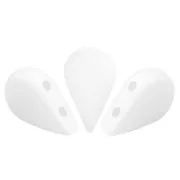 Cuentas de vidrio Amos® by Puca® 5x8 mm - Opaque White Mat x10g