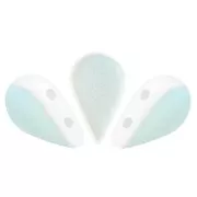 Cuentas de vidrio Amos® by Puca® 5x8 mm - Opaque White Mat AB AB x10g