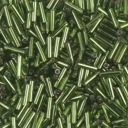 Bugles Miyuki 6 mm BGL-026 - Silver Lined Olive x10g