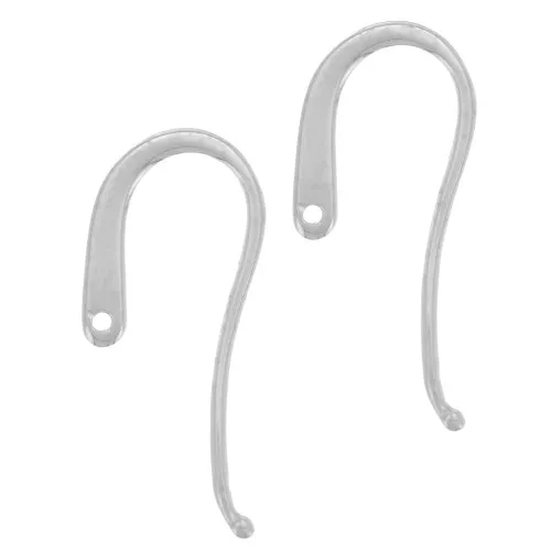 Ganchos de diseño 23 mm - Plata 925 x2