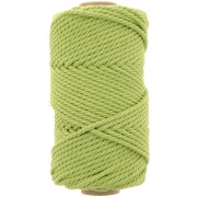 Bobina de cordón de algodón para macramé de 3 mm - Verde menta x50m|raw }}