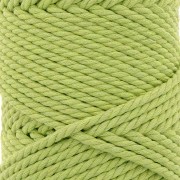 Bobina de cordón de algodón para macramé de 3 mm - Verde menta x50m