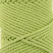 Bobina de cordón de algodón para macramé de 3 mm - Verde menta x50m