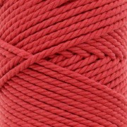 Bobina de cordón de macramé de algodón de 3 mm - Rojo x50m