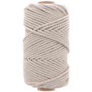 Bobina de cordón de macramé de algodón de 3 mm - Lino x50m