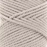 Bobina de cordón de macramé de algodón de 3 mm - Lino x50m
