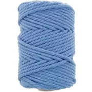 Azul claro - Bobine de cordon en coton pour macramé 5 mm - Bleu clair x50m Bobine de cordon en coton pour macramé 5 mm - Bleu clair x50m