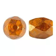 Cuentas de cristal Baros® by Puca® 6x5 mm - Frost Tangerine Bronze x10g