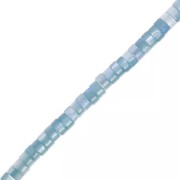 Redondeles de nácar teñido Heishi 4x2 mm - Azul hielo x39cm|raw }}