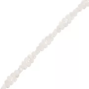 Cuentas redondas de nácar 2,5 mm - Blanco x37cm