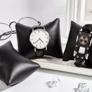 Almohadilla para pulseras y relojes - Imitación de cuero - Negro x1