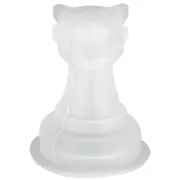 Molde de silicona para hacer la torre 3D del tablero de ajedrez 31x22 mm en resina x1