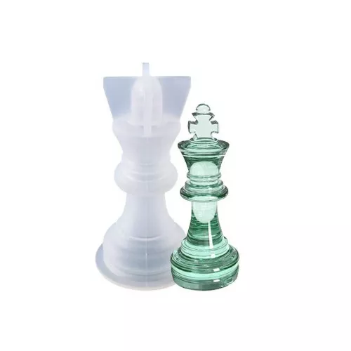 Molde de silicona para hacer el rey 3D 65x34 mm en resina x1
