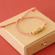 Cuenta tubo calado trabajado con óxido de zirconio 11x8 mm - Dorado - Verde Orang