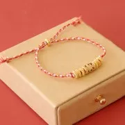 Cuenta tubo calado trabajado con óxido de zirconio 11x8 mm - Dorado - Verde Orang